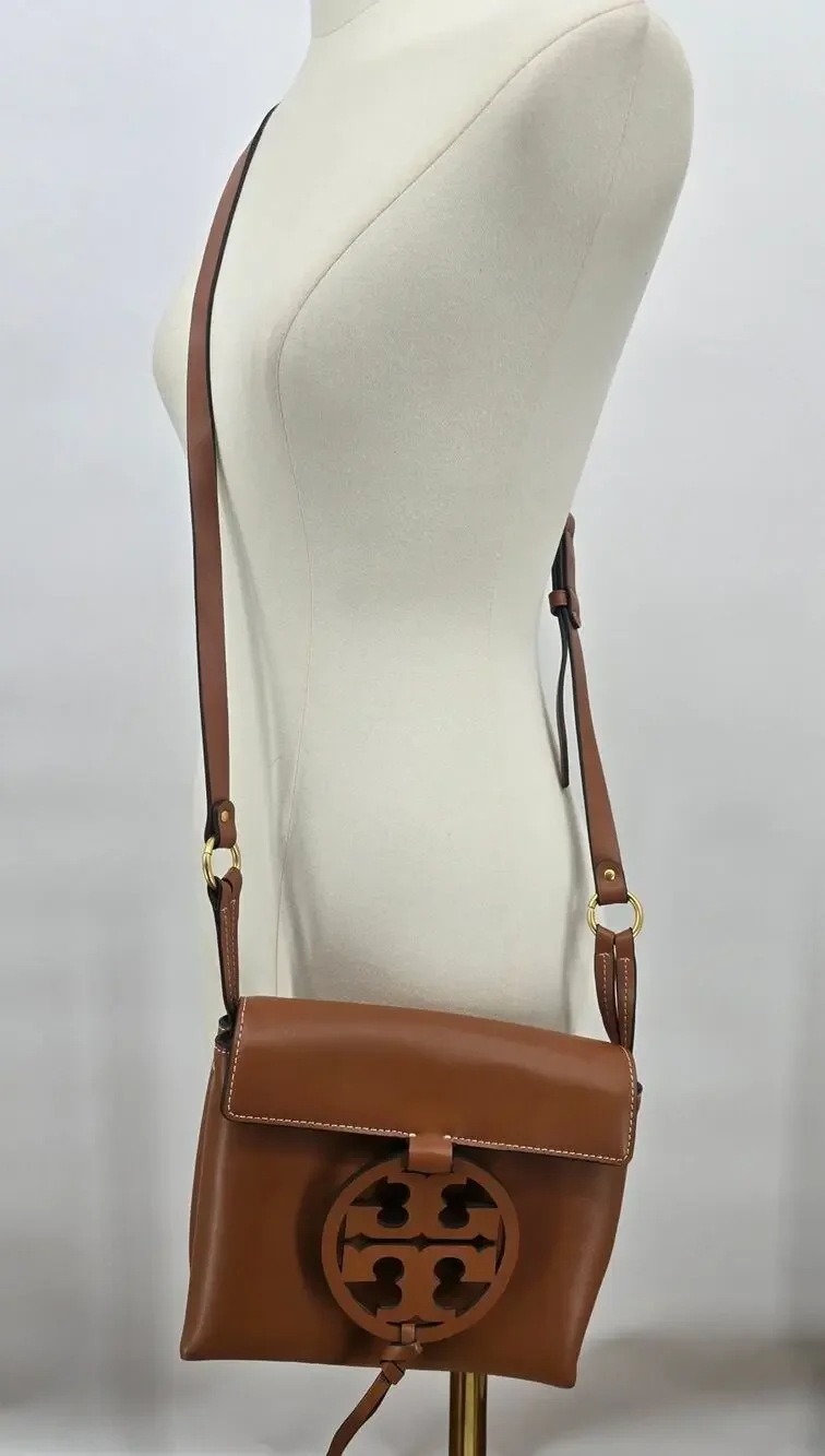 Tory Burch Minimalist Classic Miller Logo Leather Crossbody